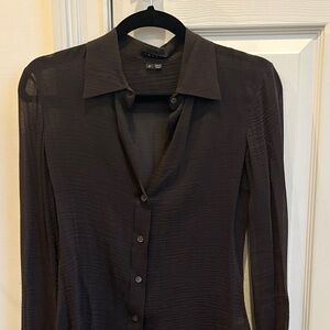 Theory Elegant Espresso Size P Top